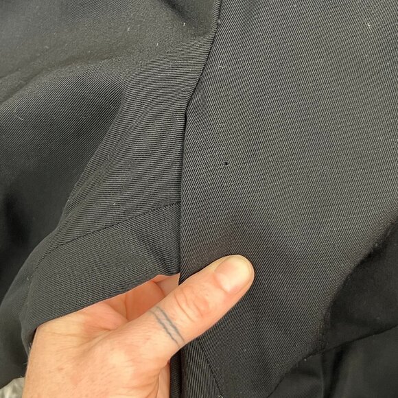 Vintage Norma Kamali Black 100% Wool Blazer Suit Long Sleeve Jumpsuit - Picture 7 of 7